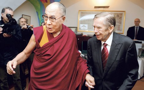 Václav Havel s dalajlamou