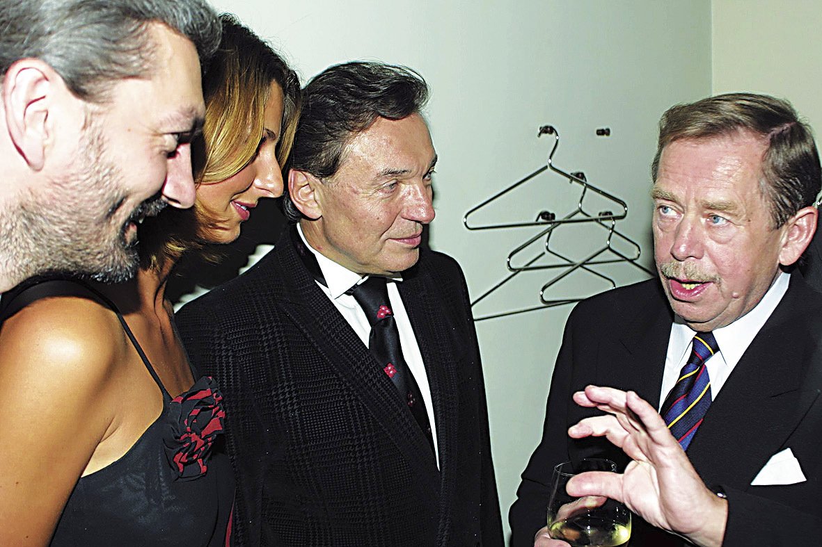 Václav Havel a Karel Gott 