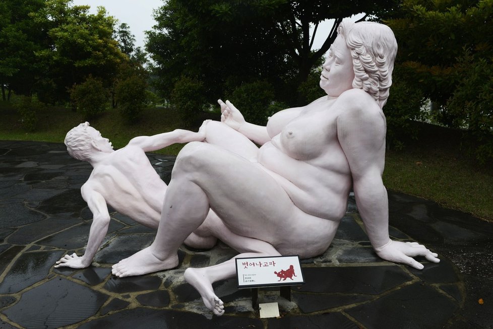 Erotický zábavní park Love Land na jihokorejském ostrově Čedžu