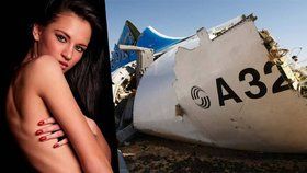 Modelka Jelena Domašnaja se stala obětí pádu ruského airbusu.