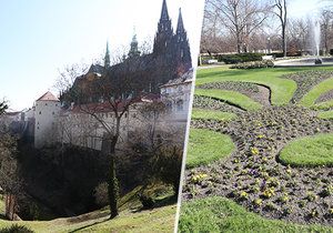 Na Pražském hradě se po rekonstrukci otevřela horní část Jeleního příkopu.