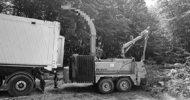 Brutální smrt muže (†43) v lese: Zemřel při práci se strojem na dřevo