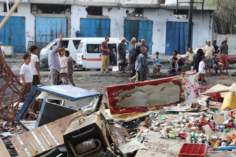 Bombové útoky v Jemenu.