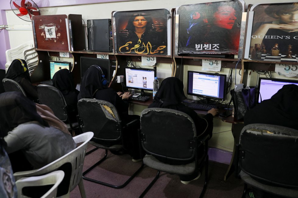 Internetová kavárna v jemenské metropoli Saná