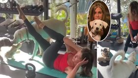 Jennifer Anistonová na Havaji: Kvůli pejskům si skoro nezacvičí