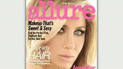Aniston na titulní straně časopisu Allure