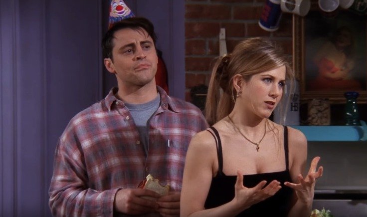 Jennifer Aniston a Matt LeBlanc jako Rachel a Joey v Přátelích