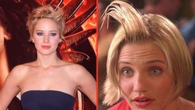 Účes Jennifer Lawrence nápadně připomíná film Něco na té Mary je