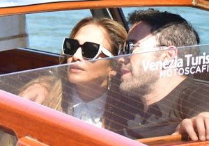 Jennifer Lopezová a Ben Affleck v Benátkách