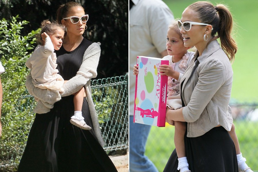 J-Lo strávila se svojí dcerou Emmou, která jako by jí z oka vypadla, nezapomenutelné odpoldne v pařížském parku Monceau
