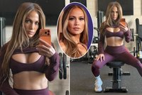 Nestárnoucí JLo (56): Sexy provokace z fitka