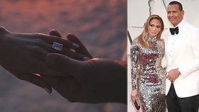 Na zásnubách nešetří! Jennifer Lopezová nosí na prstu smaragd za 114 milionů.