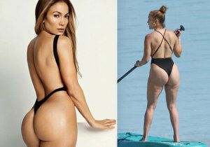 Jennifer Lopez a její slavné pozadí: Retuš versus realita!