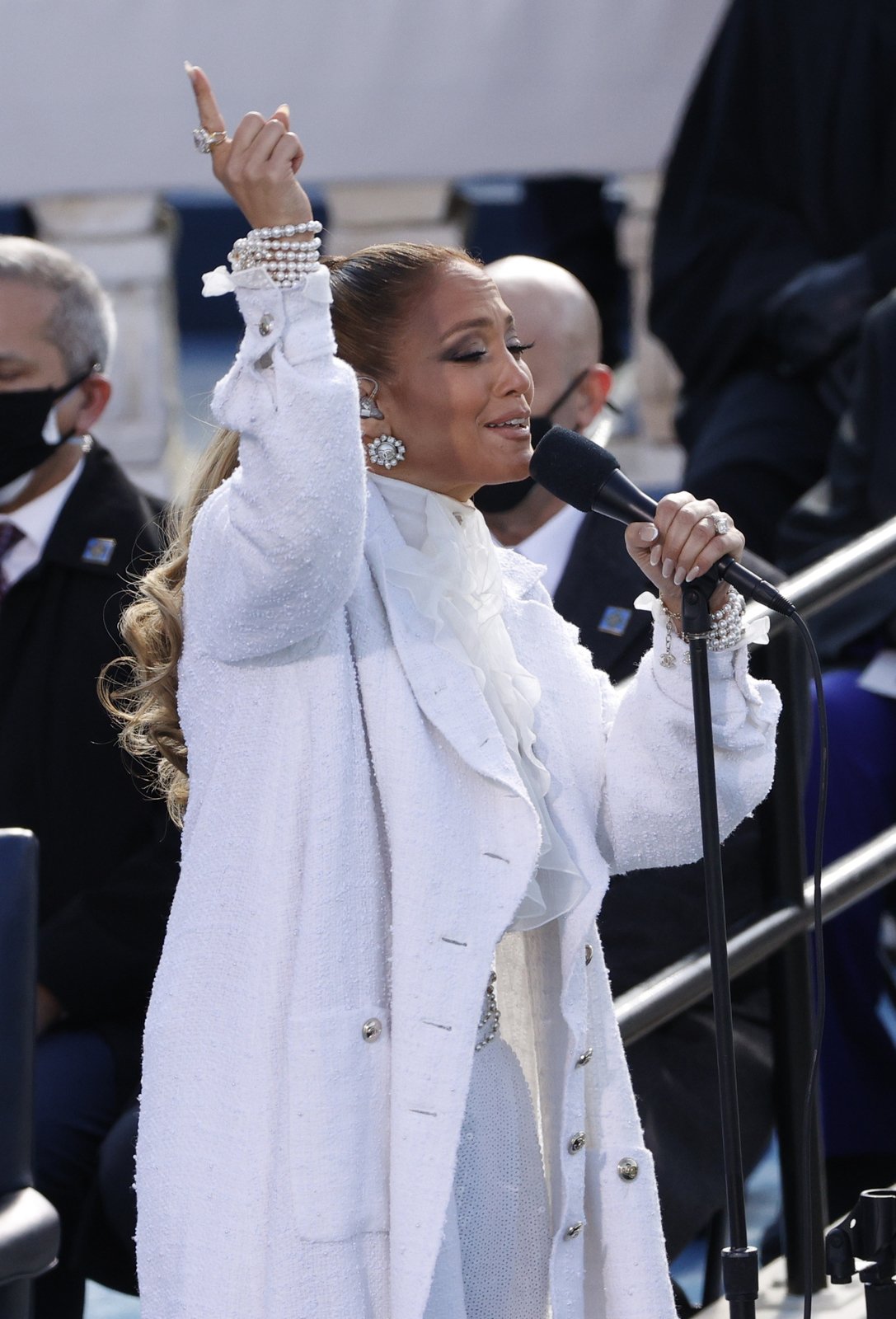 Zpěvačka Jennifer Lopez na inauguraci Joea Bidena