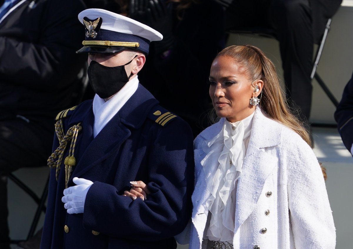 Zpěvačka Jennifer Lopez na inauguraci Joea Bidena