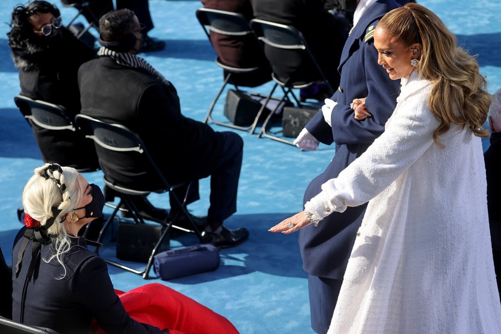 Zpěvačka Jennifer Lopez na inauguraci Joea Bidena