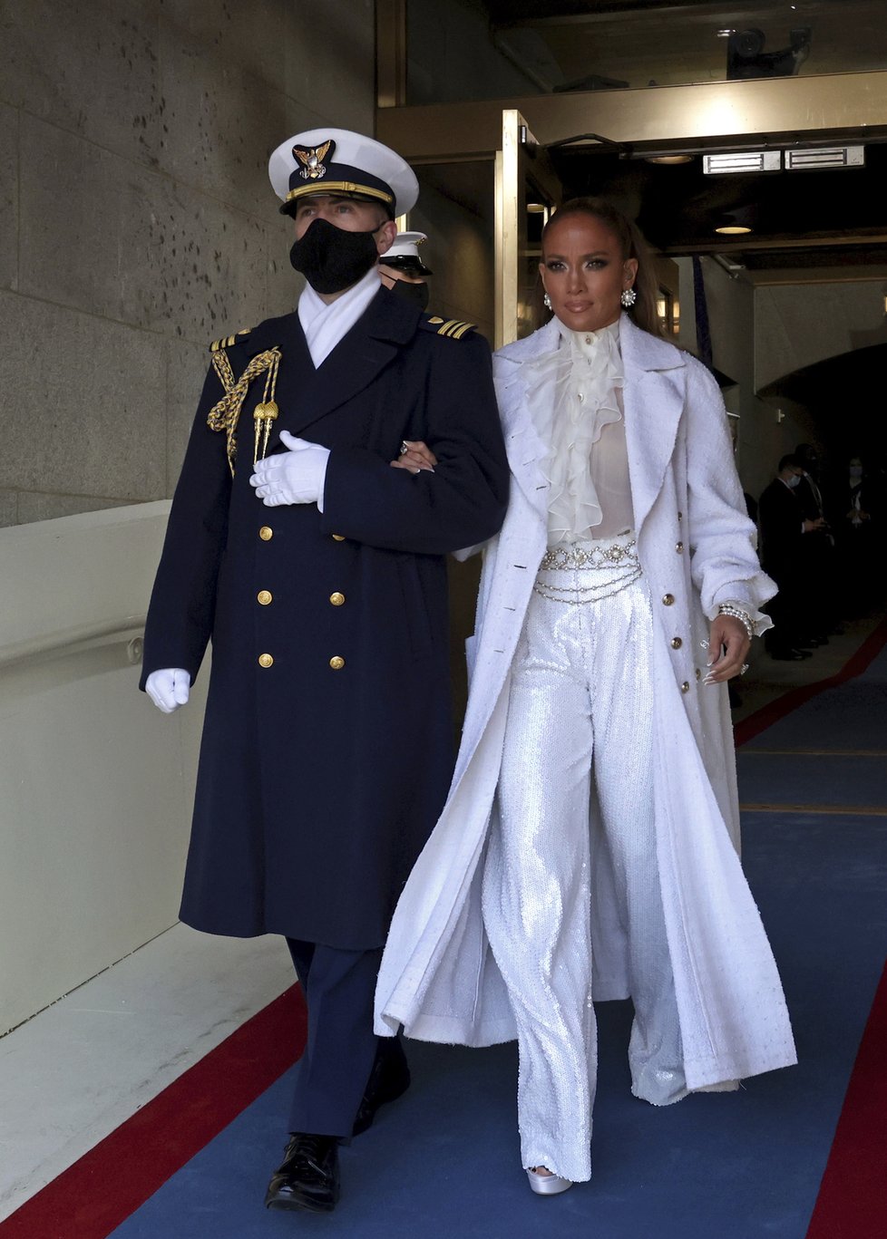 Zpěvačka Jennifer Lopez na inauguraci Joea Bidena