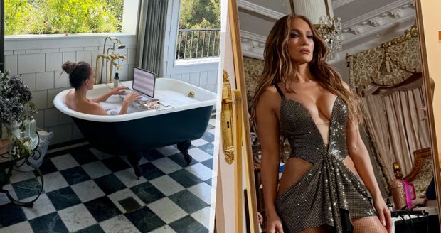 Workoholička Jennifer Lopezová: Pracuje i ve vaně