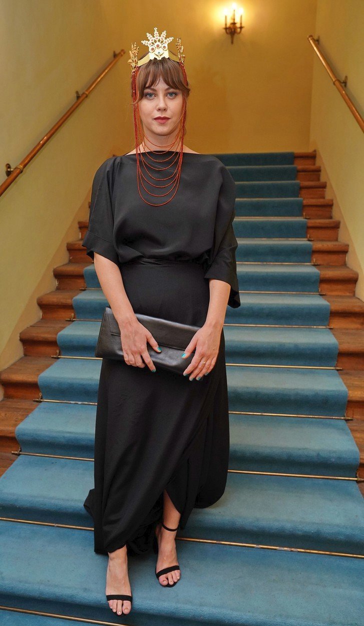 Jenovéfa Boková předvedla na Czech Grand Designu notně neobvyklou ozdobu hlavy