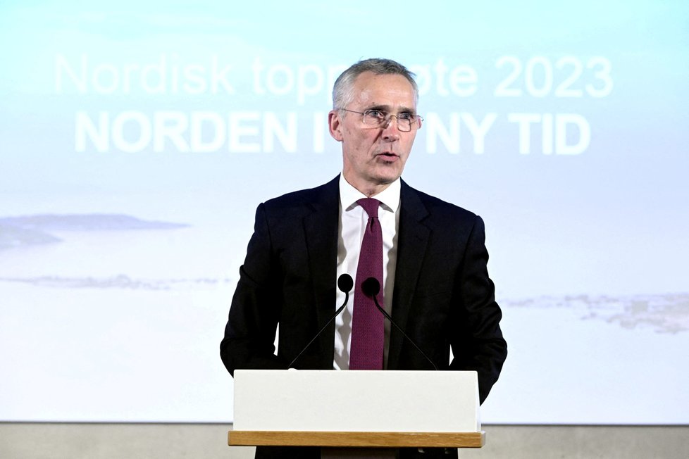 Generální tajemník NATO Jens Stoltenberg v Helsinkách (28.2.2023)