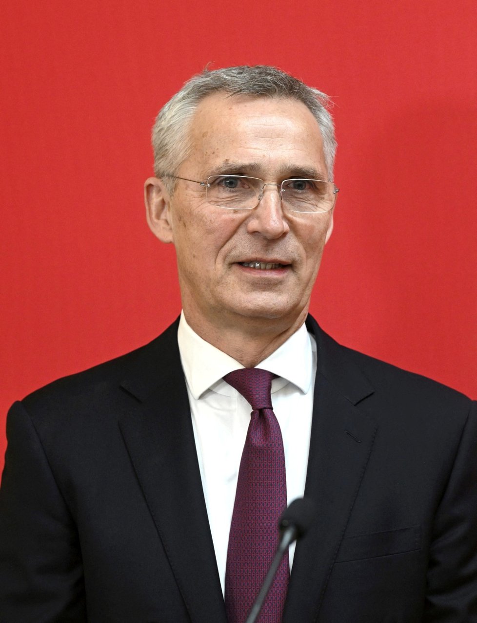 Generální tajemník NATO Jens Stoltenberg v Helsikách (28.2.2023)