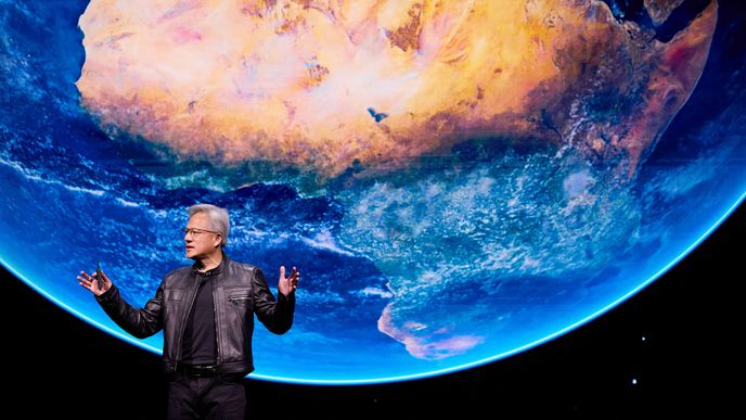 Jensen Huang, výkonný ředitel společnosti Nvidia Jensen Huang, výkonný ředitel společnosti Nvidia
