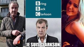 Jeremyho Clarksona vyhodili z Top Gearu. Na jeho podporu vznikla řada vtípků. A zavtipkovala si i jeho dcera