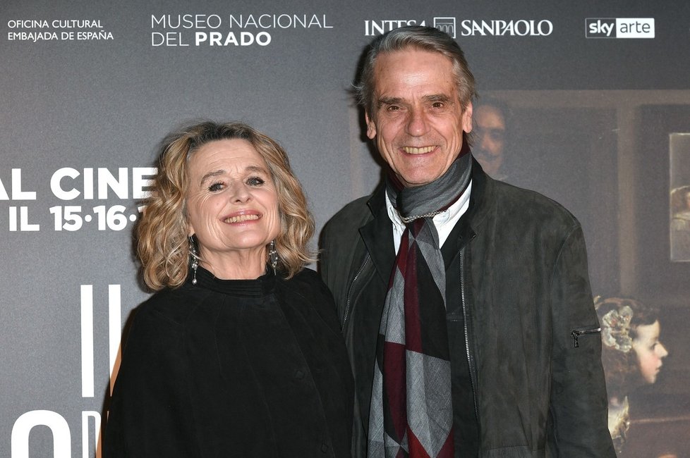 Jeremy Irons se svou manželkou Sinéad Cusack