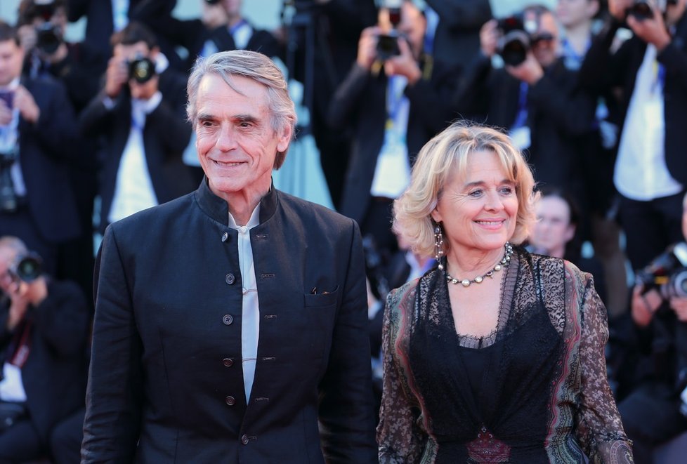 Jeremy Irons se svou manželkou Sinéad Cusack