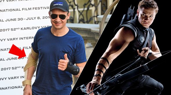 Jeremy Renner známý z Avengers přiletěl do Varů zraněný.