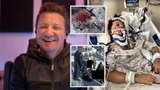 Herec Jeremy Renner po vážné nehodě s rolbou: Po roce návrat do nemocnice! 