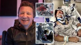 Herec Jeremy Renner po vážné nehodě s rolbou: Po roce návrat do nemocnice! 