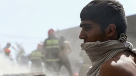 Výbuch skladu obchodního domu v arménském Jerevanu