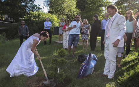 Politička se do sázení pustila s vervou.