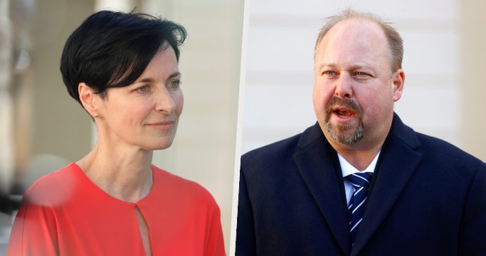Ministr spravedlnosti Jeroným Tejc (za ANO) a nejvyšší státní zástupkyně Lenka Bradáčová.