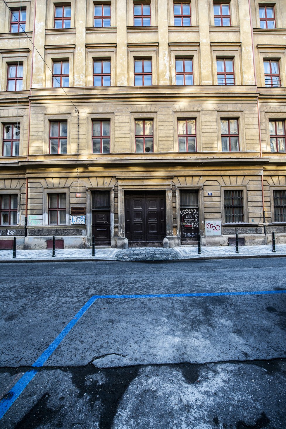 Bývalé sídlo Tuzexu v Jeruzalémské ulici v Praze 1 před přestavbou plánovanou pojišťovací skupinou Generali.