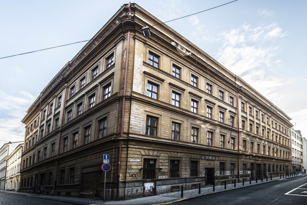 Bývalé sídlo Tuzexu v Jeruzalémské ulici v Praze 1 před přestavbou plánovanou pojišťovací skupinou Generali.