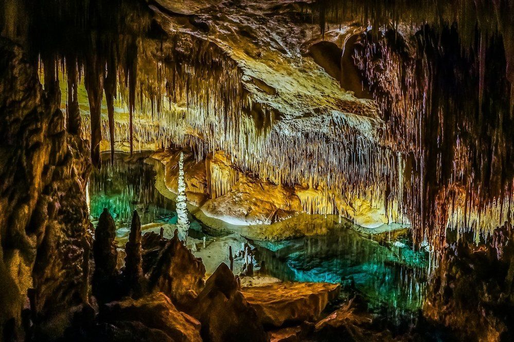 Dračí jeskyně (Cuevas del Drach, Mallorca, Španělsko)