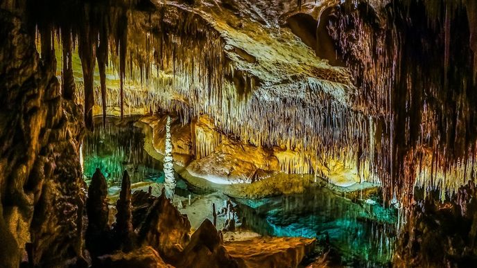 Dračí jeskyně (Cuevas del Drach, Mallorca, Španělsko)