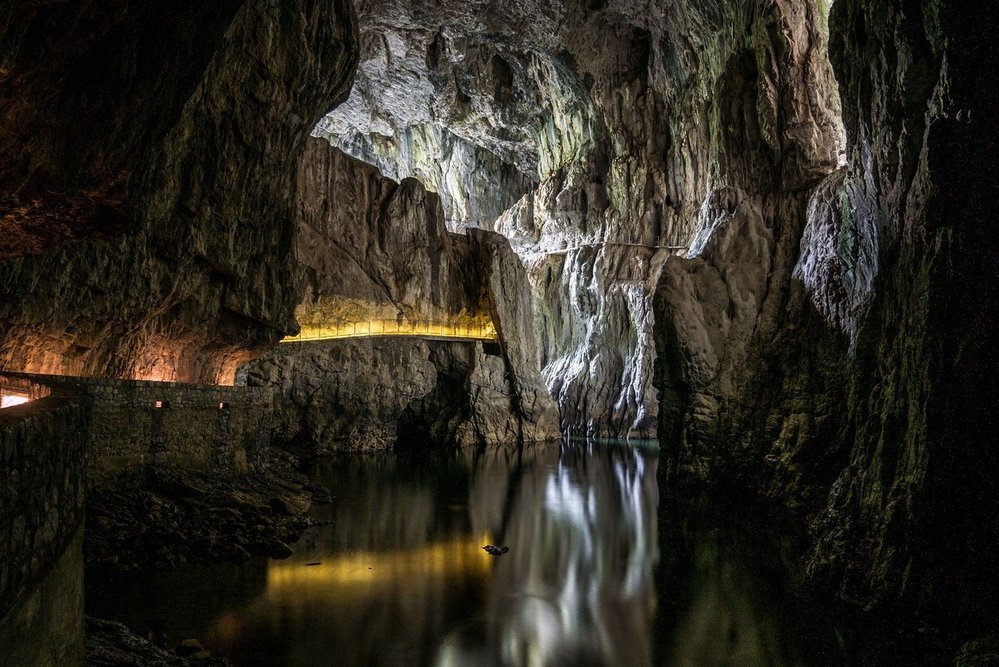 Škocjanské jeskyně (Škocjanske jame, Slovinsko)