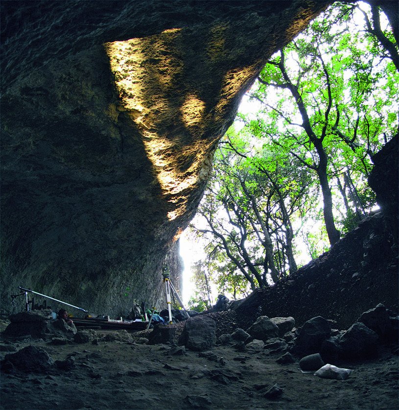 Výhled z jeskyně