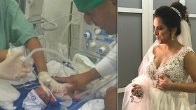 Těhotná nevěsta (†30) dostala mrtvici cestou na svatbu: Lékaři stihli zachránit její dceru