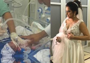 Těhotná nevěsta (†30) dostala mrtvici cestou na svatbu: Lékaři stihli zachránit její dceru.