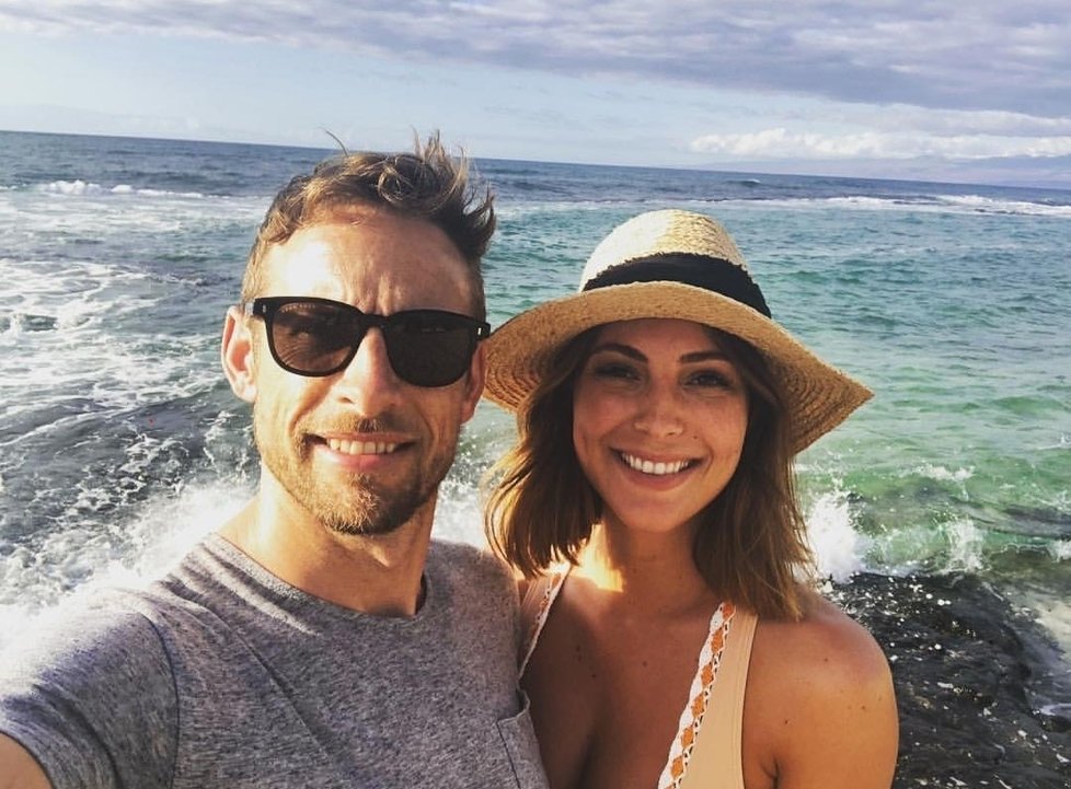 Jessica Michibataová s ex-manželem Jensonem Buttonem