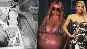 Zpěvačka Jessica Simpsonová porodila! Dceři (4,9 kg) dali jméno Birdie Mae