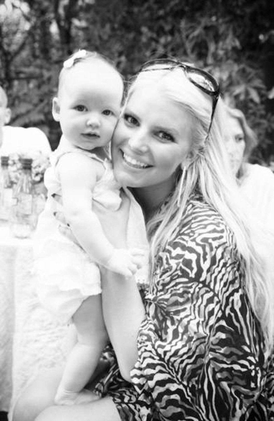 Jessica Simpson se svou dcerkou Maxwell