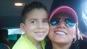 Jessy Paola Moreno Cruz (†32) se synem.