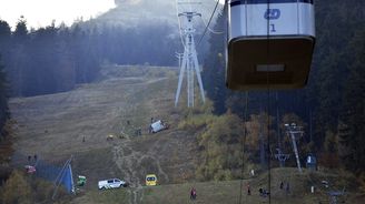 Na Ještědu se zřítila kabina lanovky. Na místě zahynul strojvedoucí