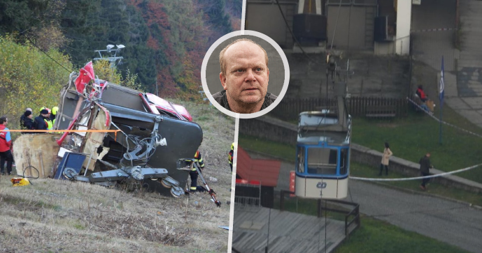 V Liberci se z 30 metrů zřítila kabina lanovky: V druhém voze uvízla rodina herce Novotného!