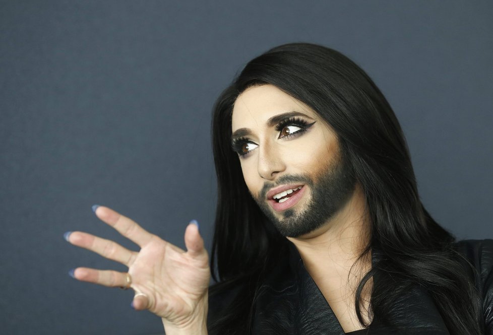 Conchita Wurst vyhrála soutěž Eurovize.